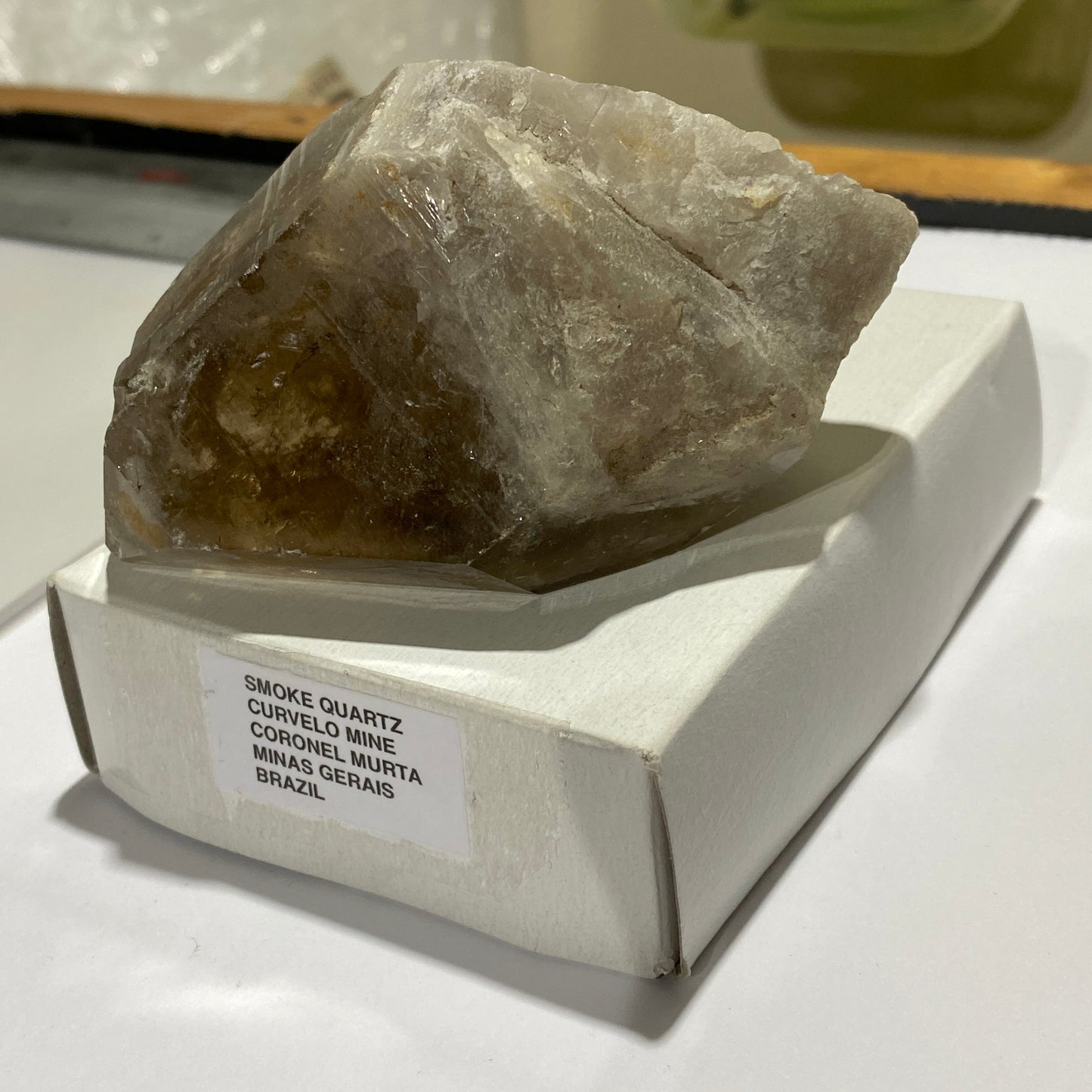 SMOKE QUARTZ CRYSTALLINE SPECIMEN, BRAZIL 242g MF1477