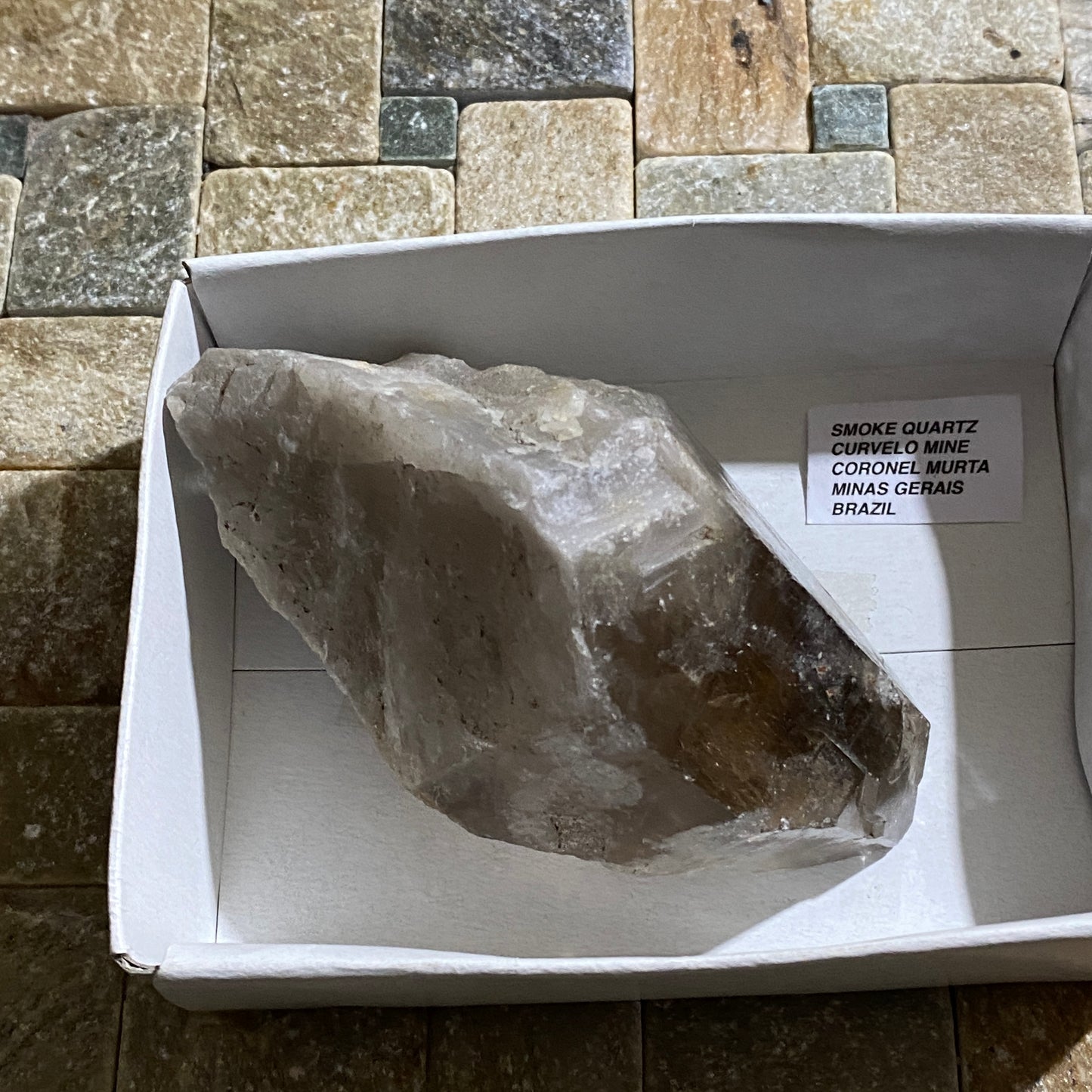 SMOKE QUARTZ CRYSTALLINE SPECIMEN, BRAZIL 242g MF1477