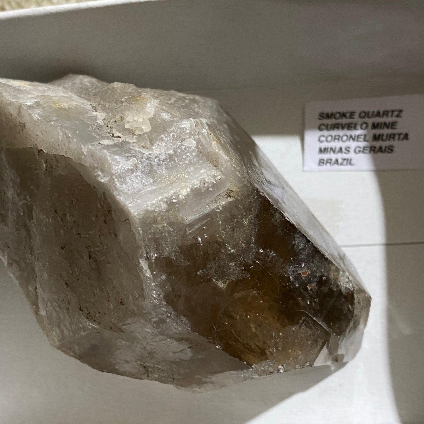 SMOKE QUARTZ CRYSTALLINE SPECIMEN, BRAZIL 242g MF1477