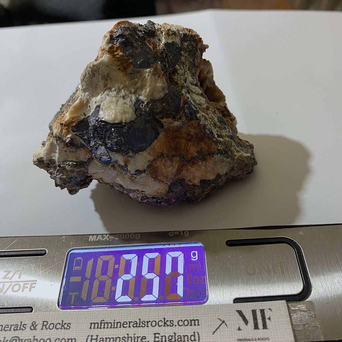 GALENA WITH HYDROZINCITE ETC MACHEN QUARRY, WALES 265g MF1426