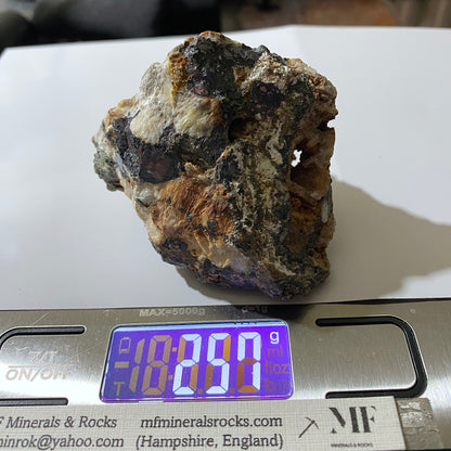 GALENA WITH HYDROZINCITE ETC MACHEN QUARRY, WALES 265g MF1426