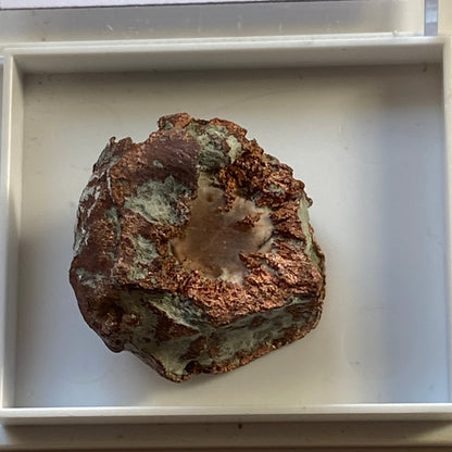 NATIVE COPPER AFTER ARAGONITE, CORA CORA MINE, BOLIVIA