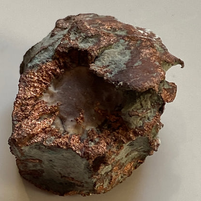 NATIVE COPPER AFTER ARAGONITE, CORA CORA MINE, BOLIVIA