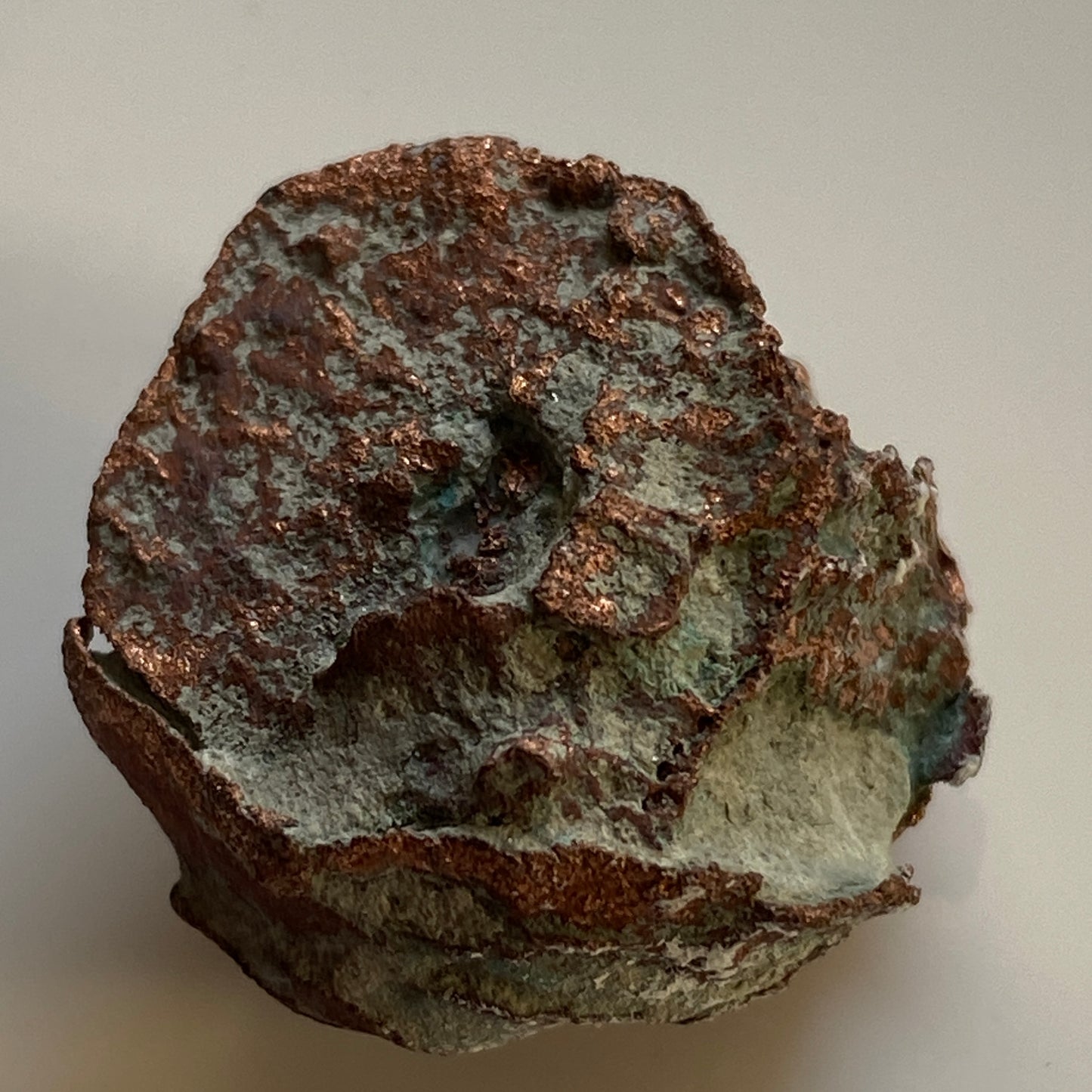 NATIVE COPPER AFTER ARAGONITE, CORA CORA MINE, BOLIVIA