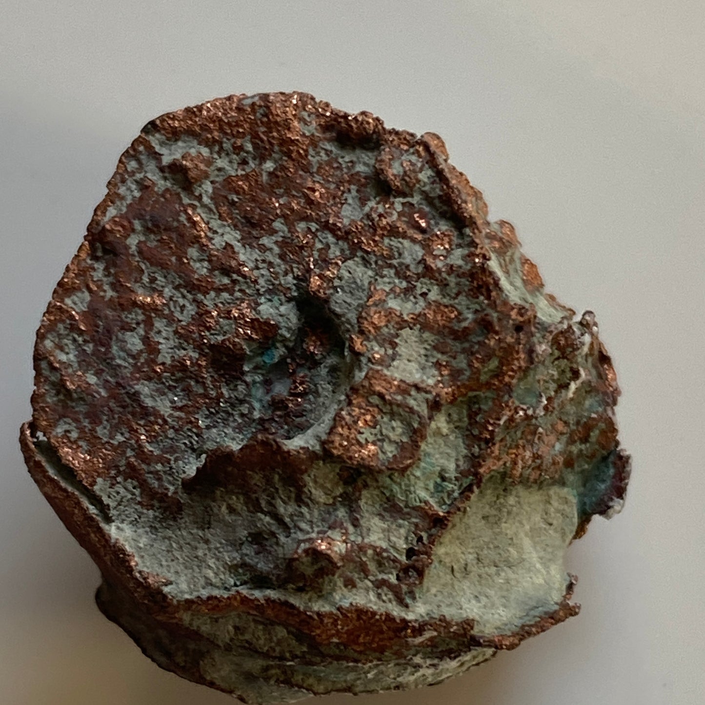 NATIVE COPPER AFTER ARAGONITE, CORA CORA MINE, BOLIVIA