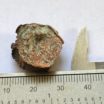 NATIVE COPPER AFTER ARAGONITE, CORA CORA MINE, BOLIVIA