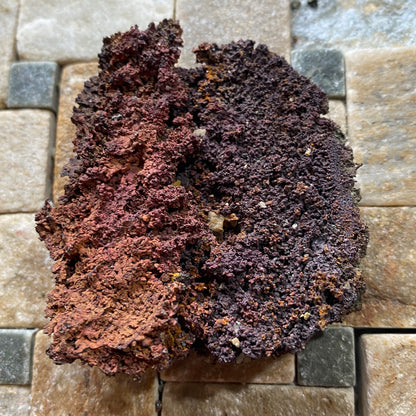 NATIVE COPPER ON CUPRITTE : LEVANT MINE, ST JUST, CORNWALL,  79g. MF5090