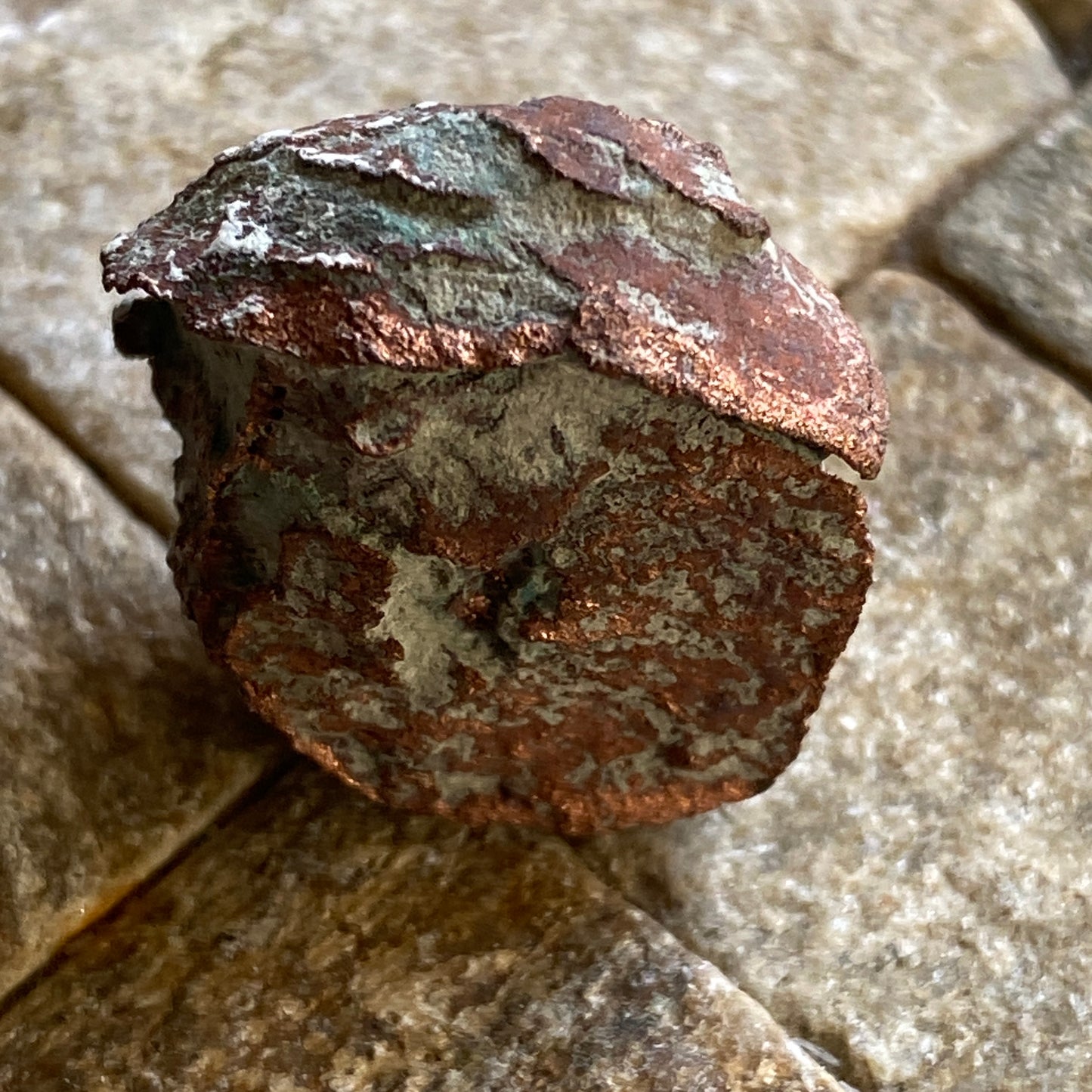 NATIVE COPPER AFTER ARAGONITE, CORA CORA MINE, BOLIVIA