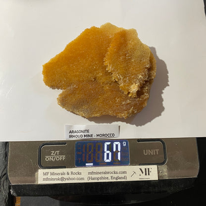 ARAGONITE : IRHOUD MINE, MARRAKESH-SAFI, MOROCCO. 67g. MF5092