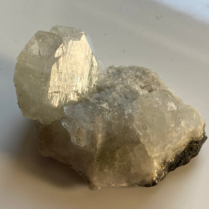 APOPHYLLITE ON STILBITE FROM PASHAN QUARRIES, PUNE, INDIA 31g MF1916