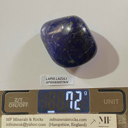 LAPIS LAZULI: LADJUAR MEDAM, BADAKHSHAN, AFGHANISTAN. 72g  MF5094