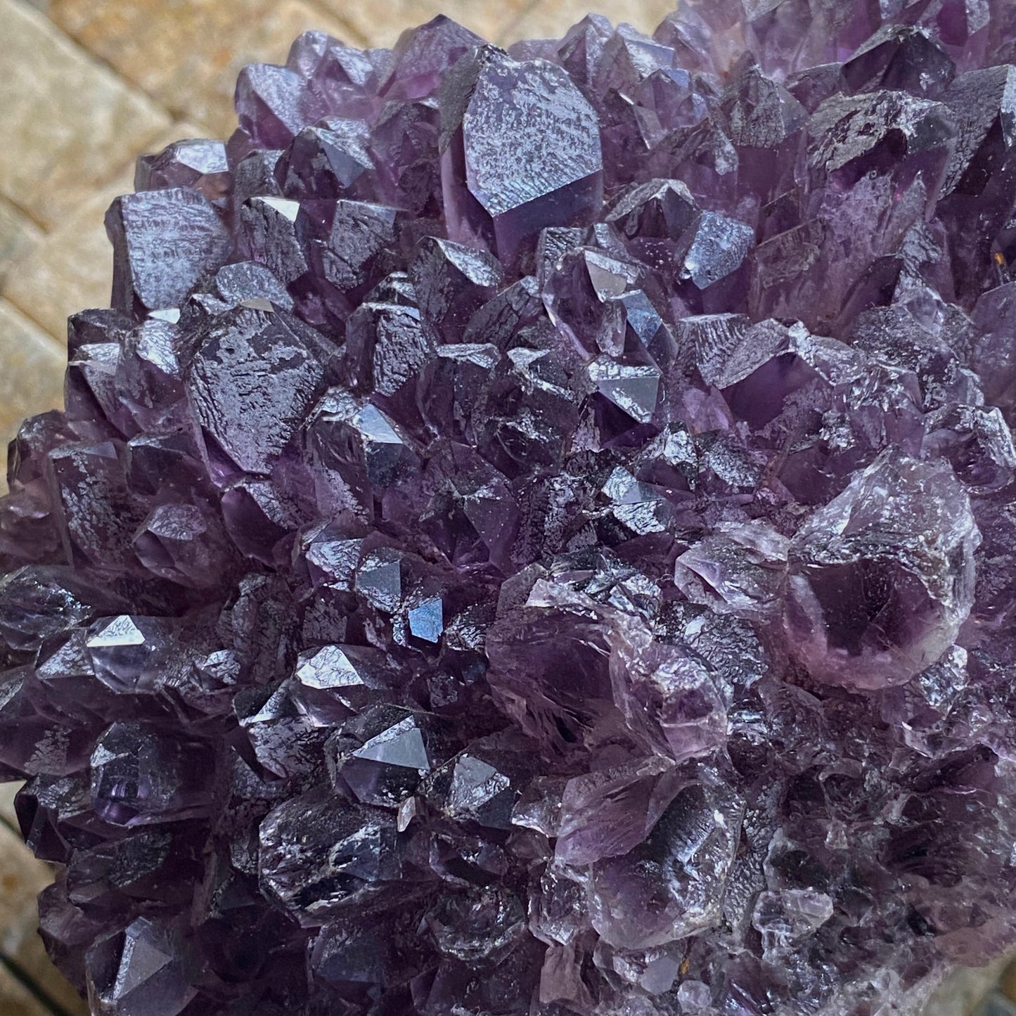 AMETHYST CRYSTAL ASSEMBALGE - ARTIGAS, URUGUAY 1620g. MF4166