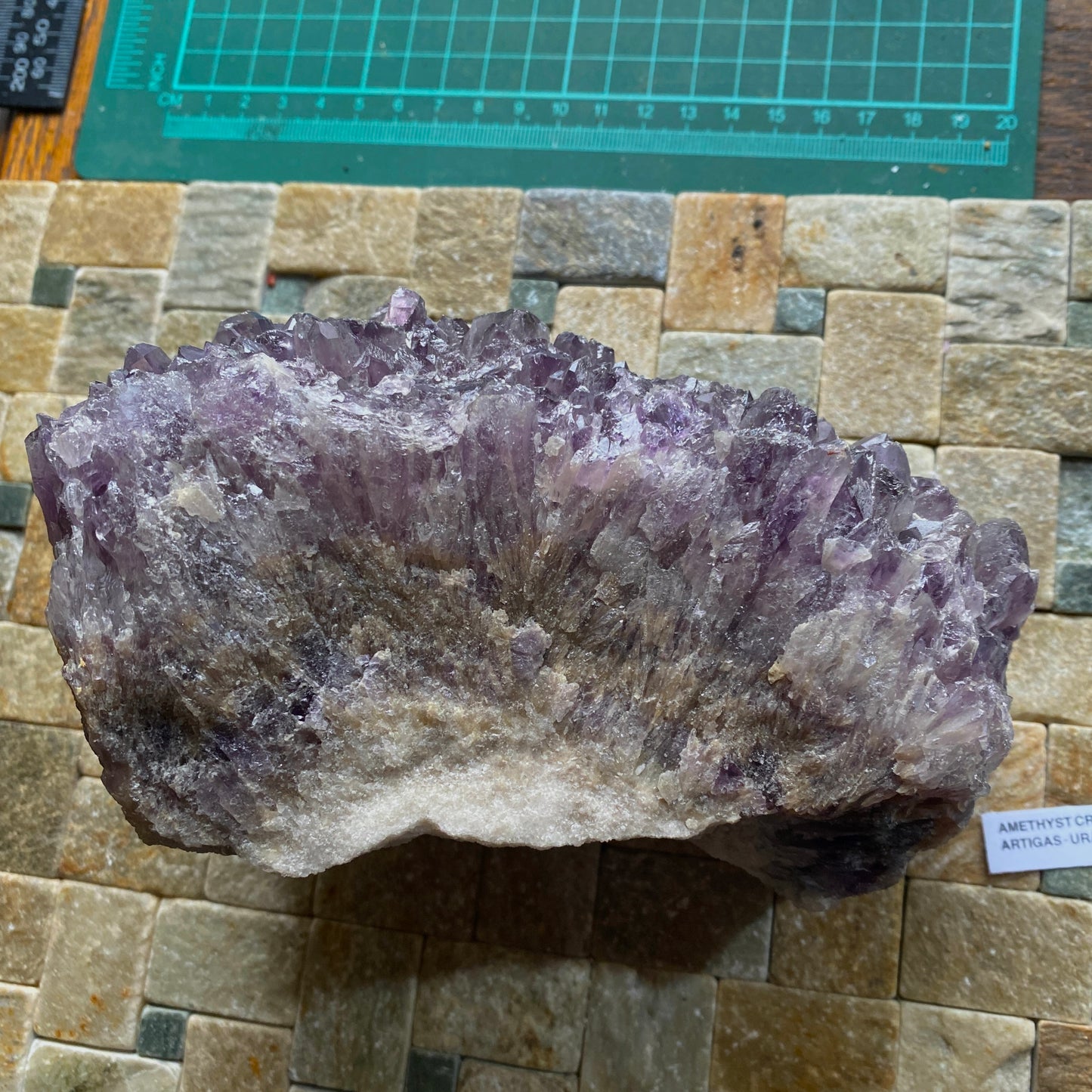 AMETHYST CRYSTAL ASSEMBALGE - ARTIGAS, URUGUAY 1620g. MF4166