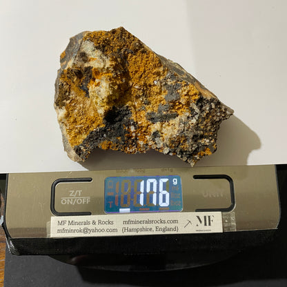 GALENA WITH TRACES OF CERUSSITE [ETC/ETC] - GREYSTONES QUARRY, CORNWALL 176g MF1432