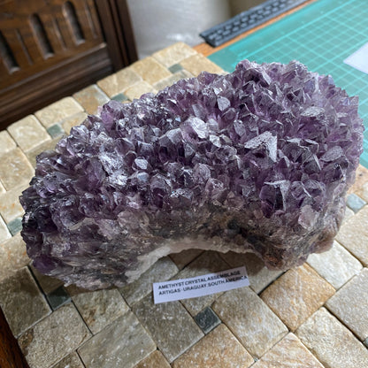 AMETHYST CRYSTAL ASSEMBALGE - ARTIGAS, URUGUAY 1620g. MF4166