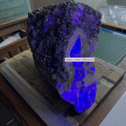 FLUORITE "MASSIVE" - BLACKDENE MINE, IRESHOPEBURN, CO DURHAM, ENGLAND SUBSTANTIAL 8.6kg MF4484