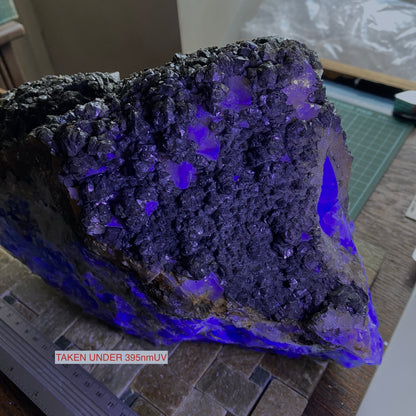 FLUORITE "MASSIVE" - BLACKDENE MINE, IRESHOPEBURN, CO DURHAM, ENGLAND SUBSTANTIAL 8.6kg MF4484