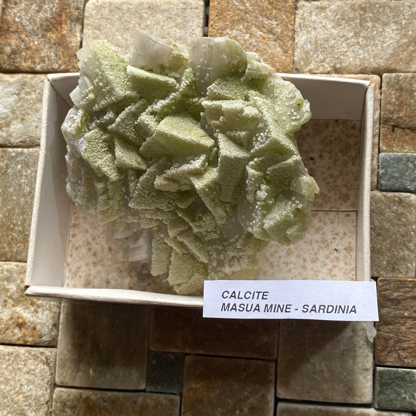 UNUSUAL CALCITE SPECIMEN FROM MASUA MINE, SARDINIA, ITALY. 74g  MF5096