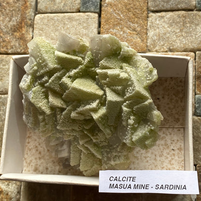 UNUSUAL CALCITE SPECIMEN FROM MASUA MINE, SARDINIA, ITALY. 74g  MF5096