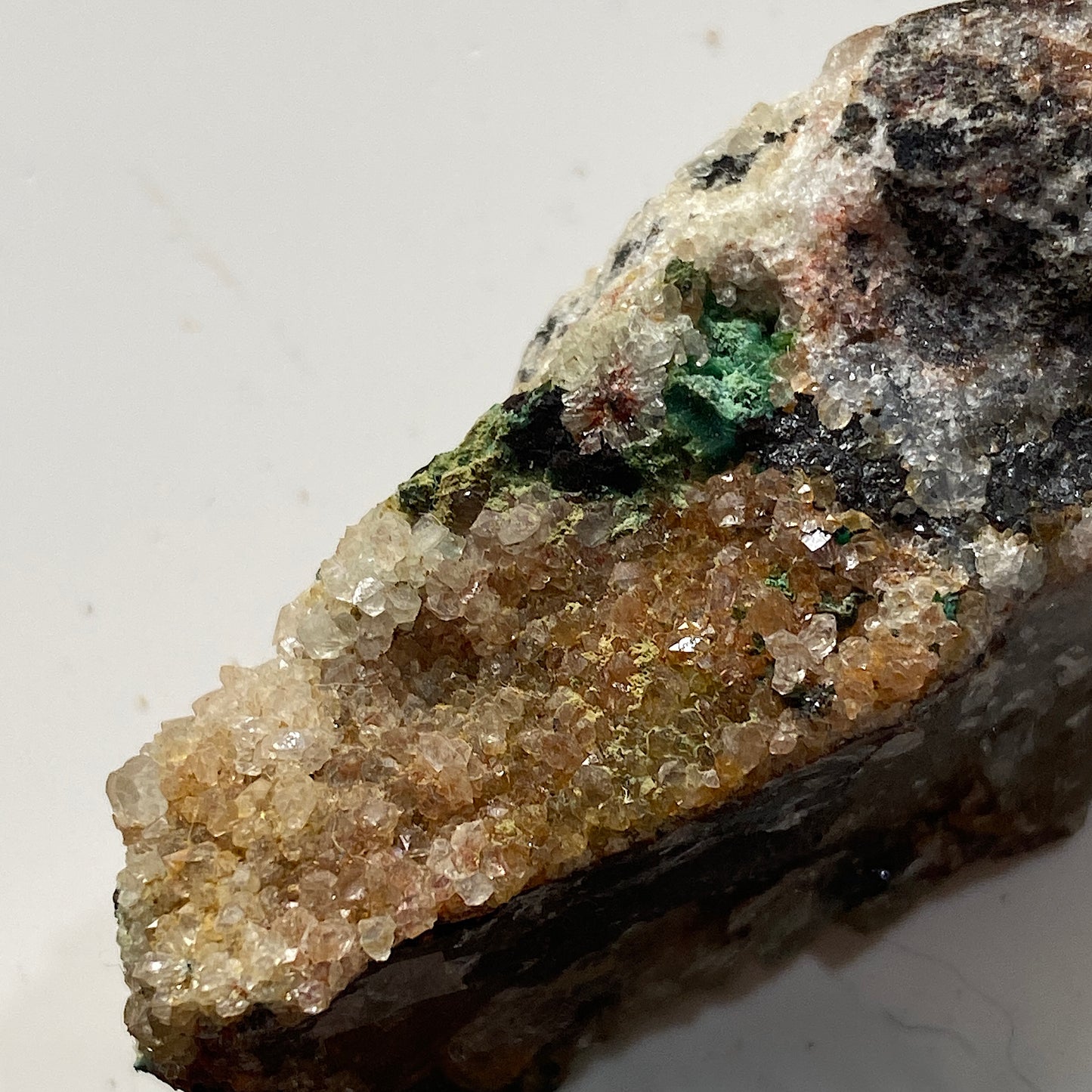 MALACHITE/CUPRITE ETC FROM LEVANT MINE, ST JUST, CORNWALL. 29g. MF5097