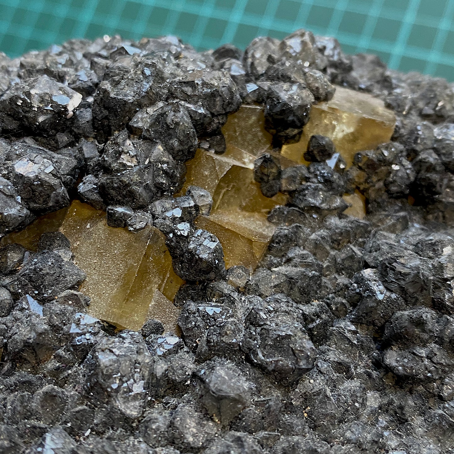 FLUORITE "MASSIVE" - BLACKDENE MINE, IRESHOPEBURN, CO DURHAM, ENGLAND SUBSTANTIAL 8.6kg MF4484