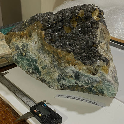 FLUORITE "MASSIVE" - BLACKDENE MINE, IRESHOPEBURN, CO DURHAM, ENGLAND SUBSTANTIAL 8.6kg MF4484