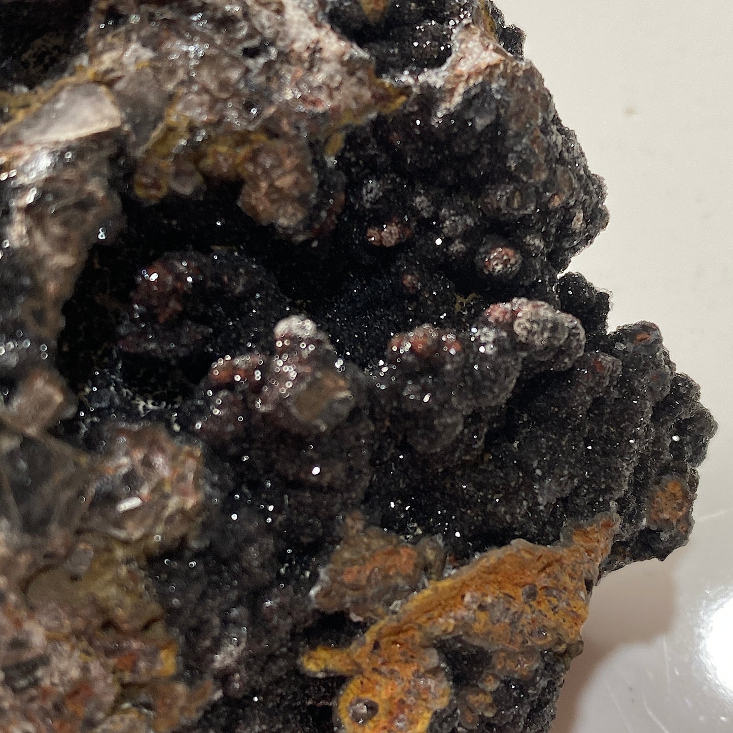 RHODOCHROSITE/MANGANESE OXIDES [ETC] : WHEAL COCK, BOTALLACK, ST JUST, CORNWALL 383g MF5099