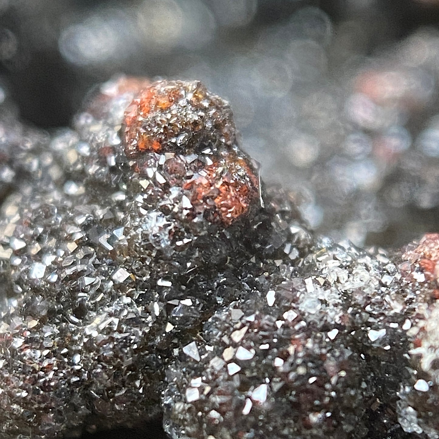 RHODOCHROSITE/MANGANESE OXIDES [ETC] : WHEAL COCK, BOTALLACK, ST JUST, CORNWALL 383g MF5099