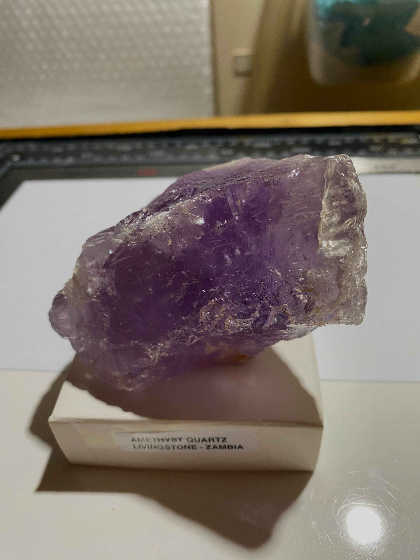 AMETHYST QUARTZ : LIVINGSTONE, SOUTHERN PROVINCE, ZAMBIA. 407g MF5101