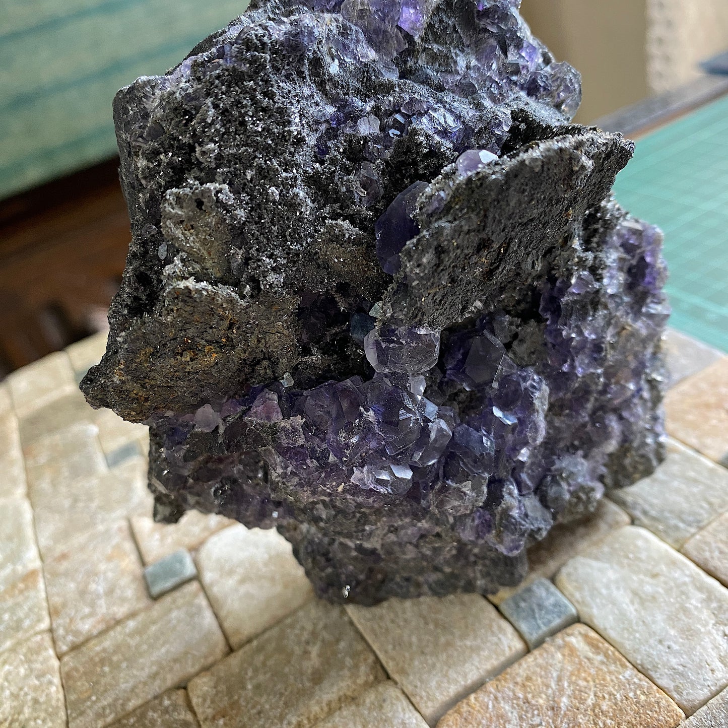 FLUORITE [ETC] - HILTON MINE, SCORDALE, EDEN, CUMBRIA, ENGLAND 619g MF4172