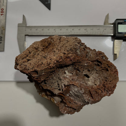 CALCITE ON FERROUS MATRIX - FROM A SOUTH AMERICAN MINERAL COLLECTION 650g MF4489