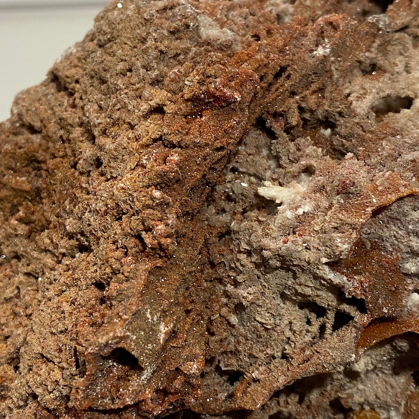 CALCITE ON FERROUS MATRIX - FROM A SOUTH AMERICAN MINERAL COLLECTION 650g MF4489