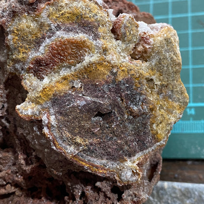 CALCITE ON FERROUS MATRIX - FROM A SOUTH AMERICAN MINERAL COLLECTION 650g MF4489