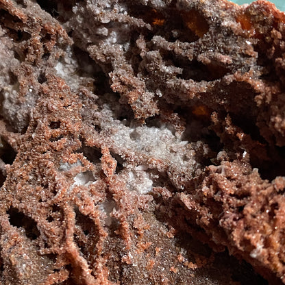 CALCITE ON FERROUS MATRIX - FROM A SOUTH AMERICAN MINERAL COLLECTION 650g MF4489