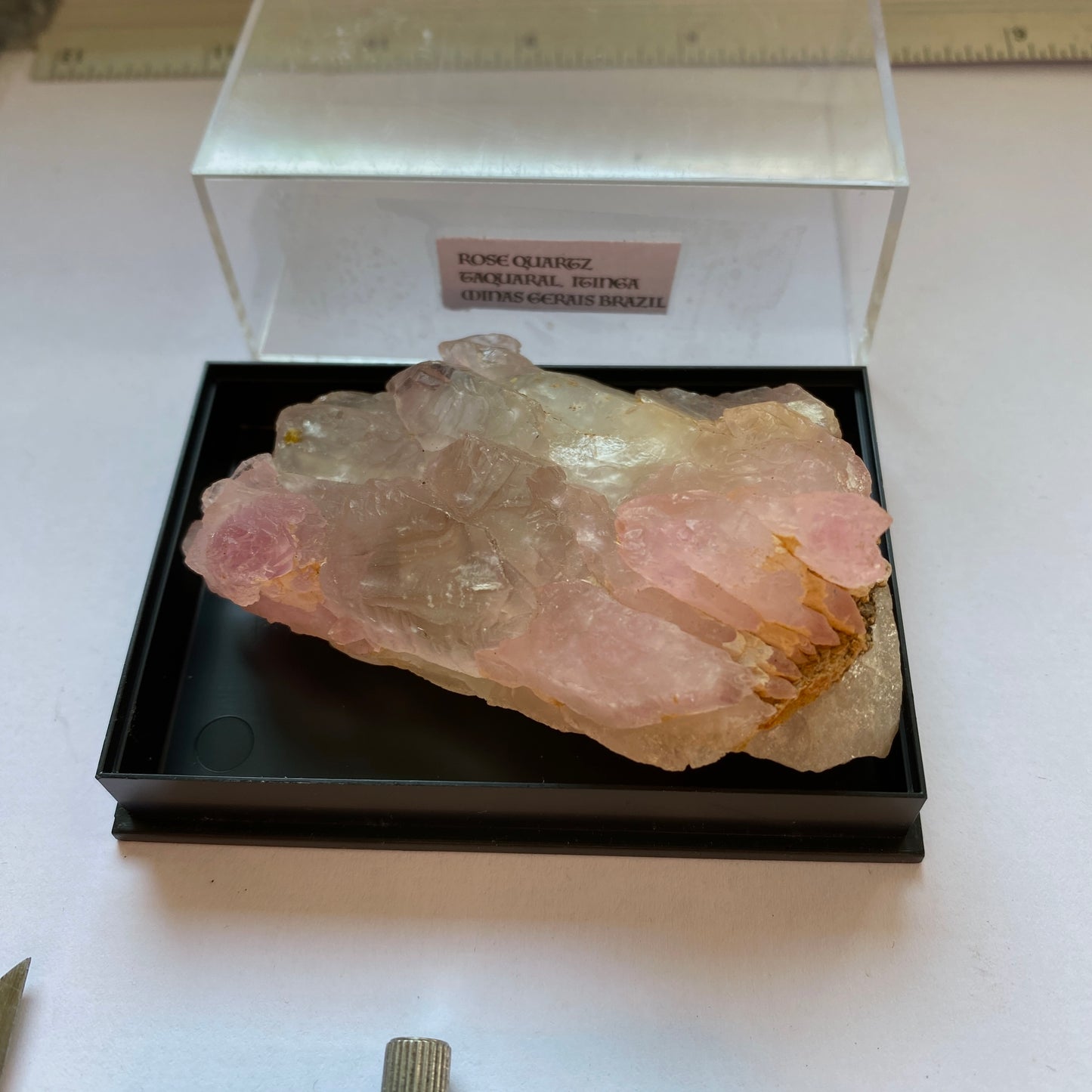 ROSE QUARTZ, TAQUARAL, ITINGA, MINAS GERAIS, BRAZIL 88g MF1926