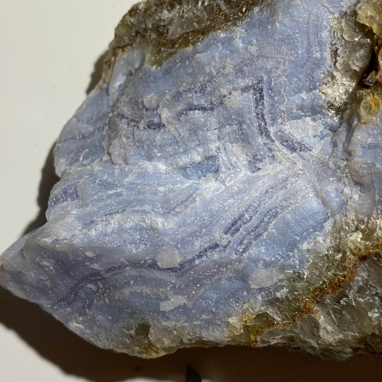 RARE NATURAL BLUE AGATE QUARTZ - YSTERPUTZ MINE, ILKARAS REGION, NAMIBIA, AFRICA 1094g MF4490