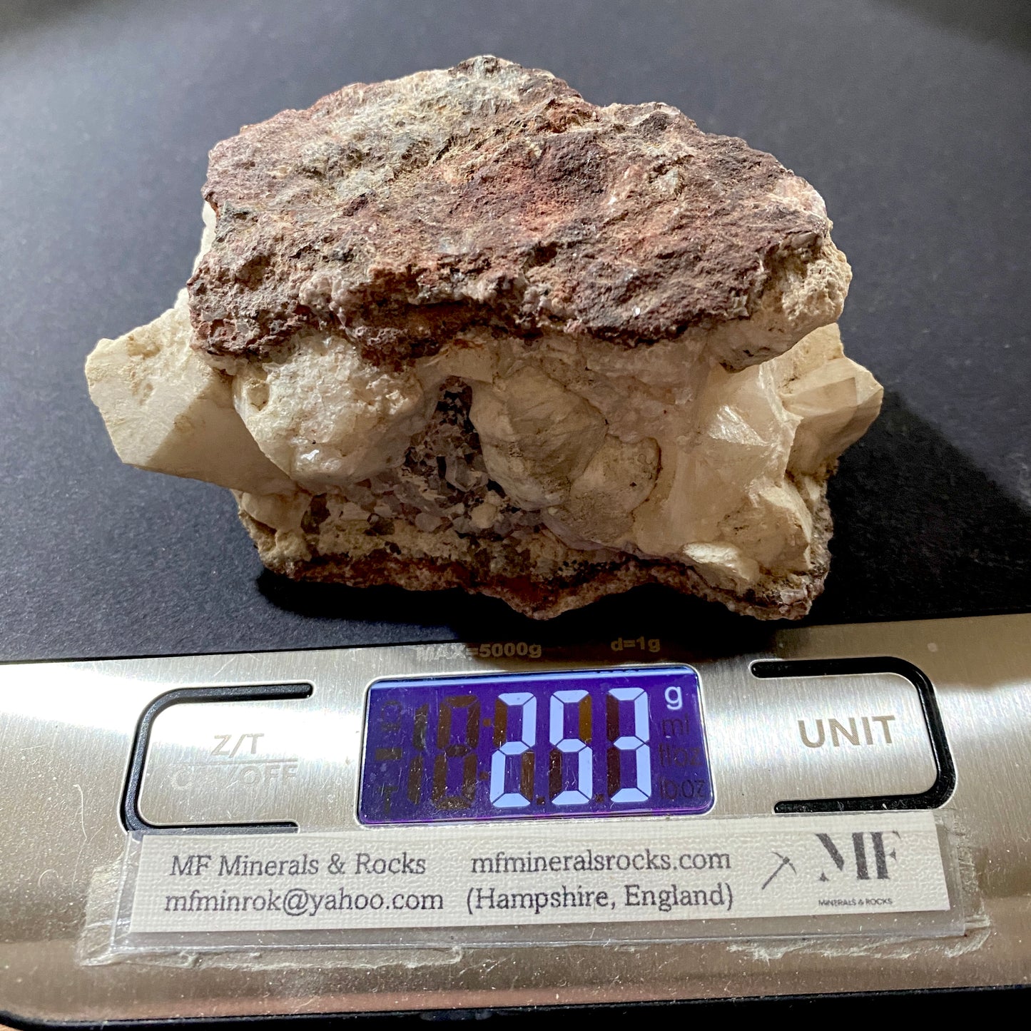 ANALCIME AVEC RHODOCHROSITE ETC DU QUÉBEC, CANADA 254g MF6624