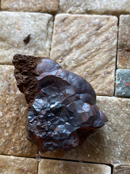 HEMATITE IRON ORE x 4 SPECIMENS : BECKERMET MINE, EGREMONT, CUMBRIA  94g [total]  MF5105