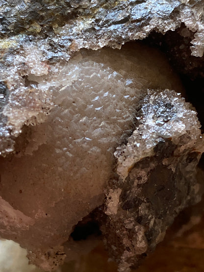CALCITE [ETC] : WHEAL EDWARD, BOTALLACK, ST JUST, CORNWALL  252g. MF5106