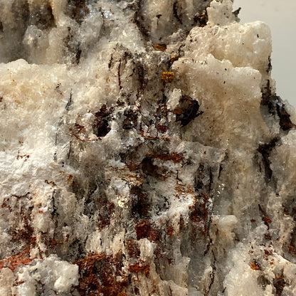 CALCITE ON FERROUS MATRIX - FROM AN AMERICAN MINERAL COLLECTION 763g MF4493