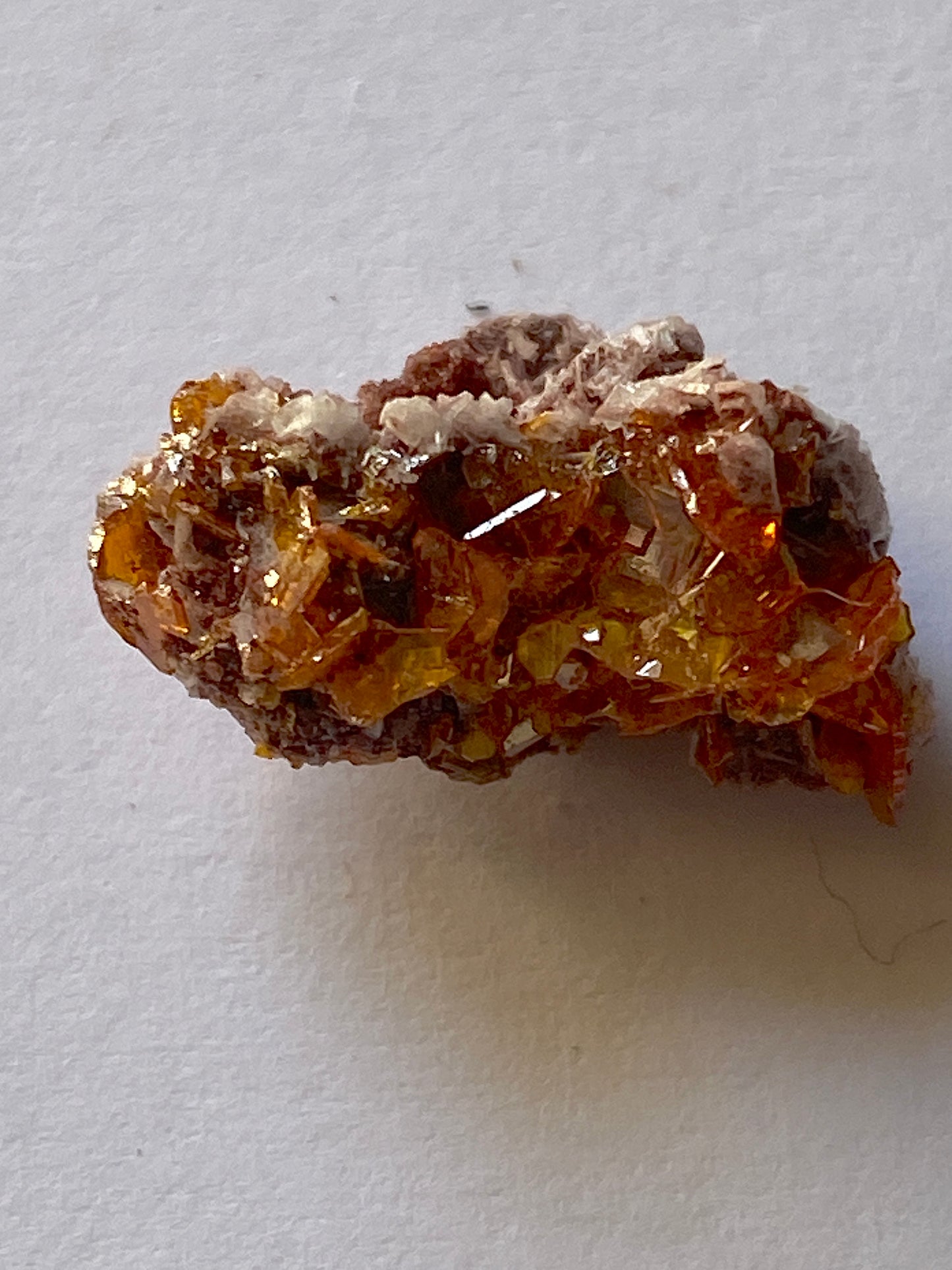 WULFENITE x 2 : ROWLEY MINE, ARIZONA, U.S.A.  3g [total]. MF5107