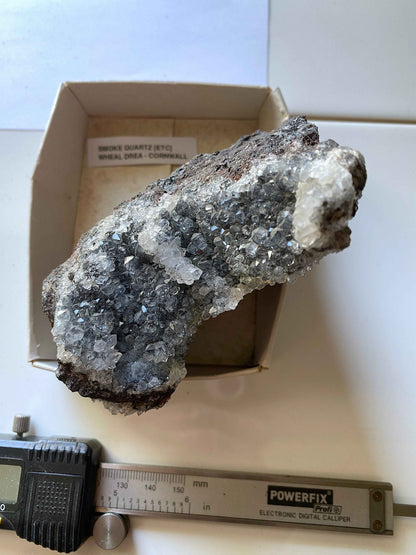 SMOKE QUARTZ FROM WHEAL DREA, CORNWALL  IMPRESSIVE SPECIMEN 550g MF5108