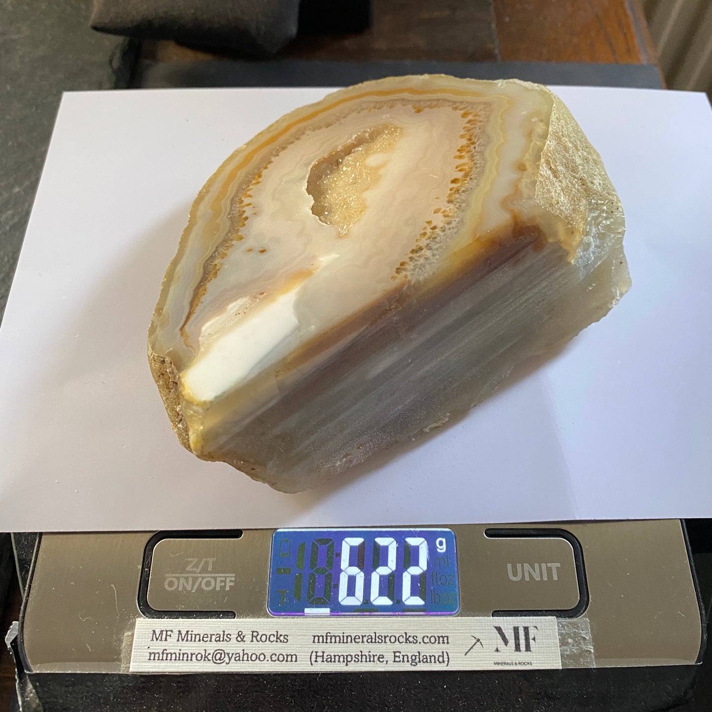 CHALCEDONY QUARTZ [VAT AGATE] - ESTACION MOCTEZUMA, CHIHUAHUA, MEXICO 622g MF4496
