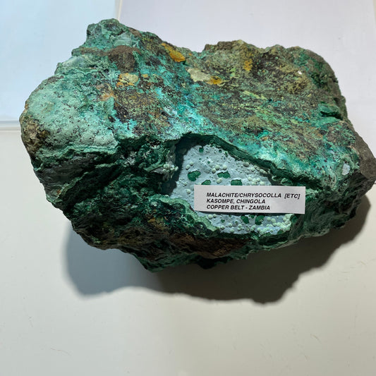 MALACHITE/CHRYSOCOLLA [ETC] - KASOMPE, CHINGOLA, COPPER BELT, ZAMBIA 2069g MF4498