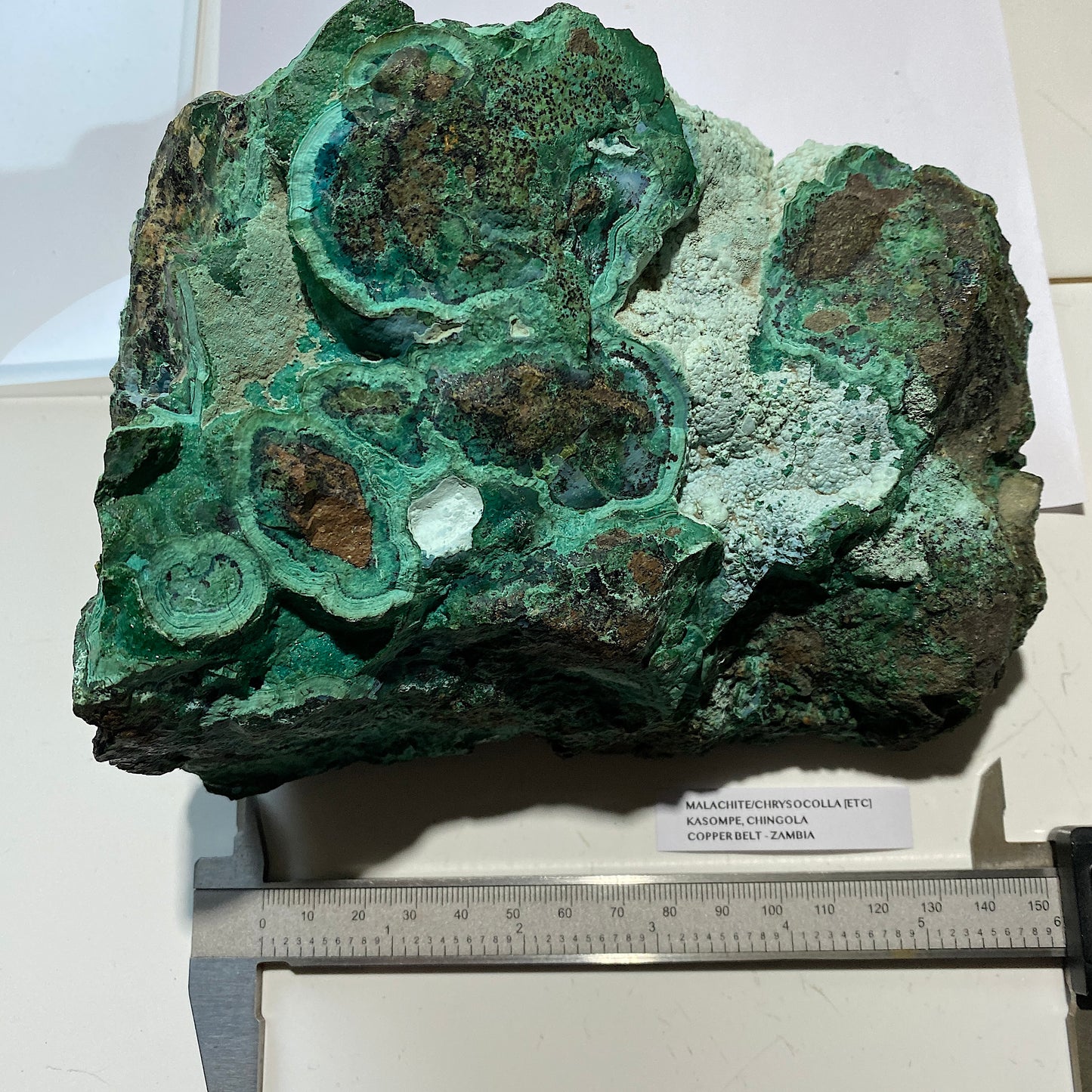 MALACHITE/CHRYSOCOLLA [ETC] - KASOMPE, CHINGOLA, COPPER BELT, ZAMBIA 2069g MF4498