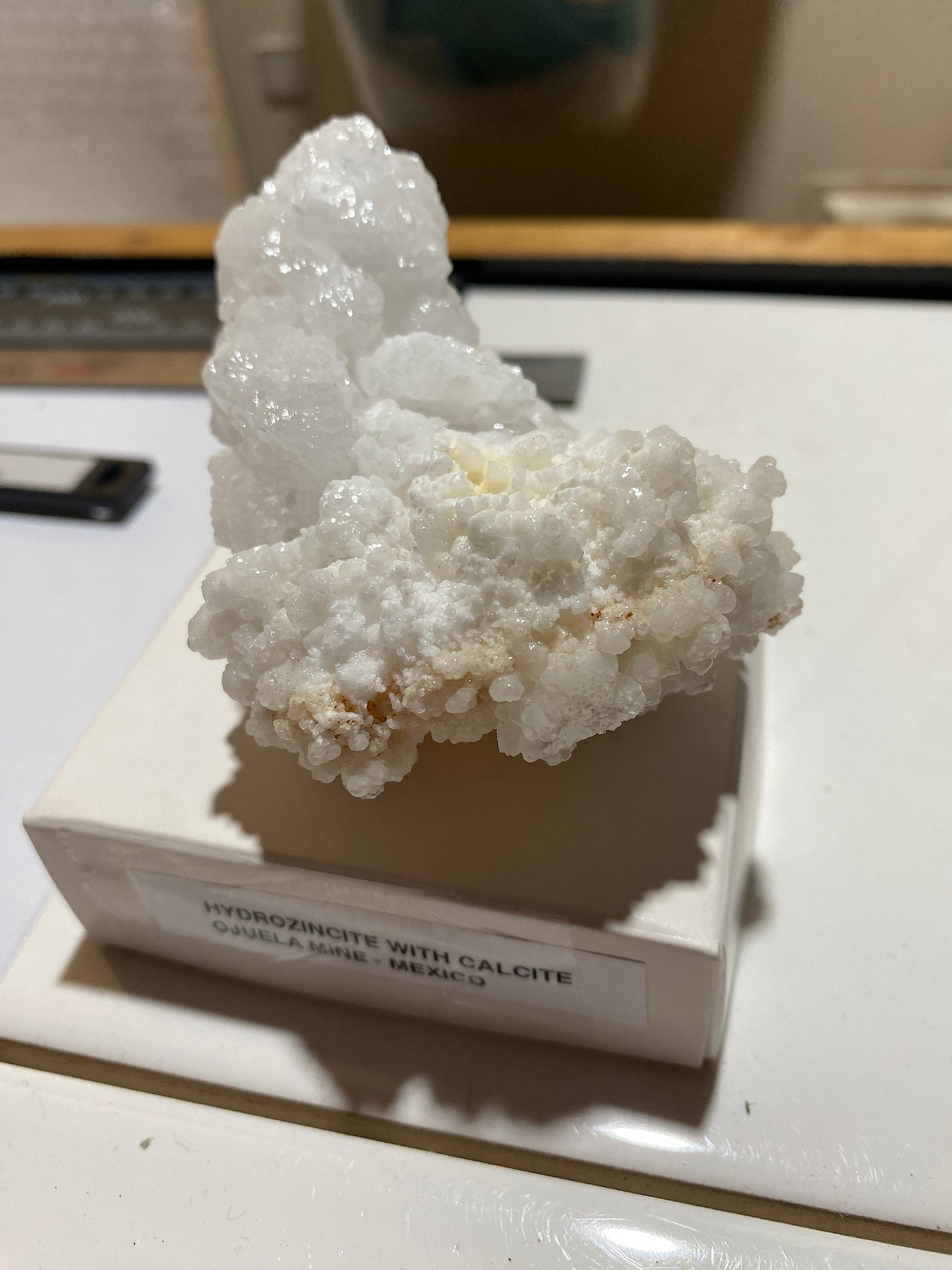 HYDROZINCITE/CALCITE ETC : OJUELA MINE, MAPIMI, DURANGO, MEXICO  174g. MF5114