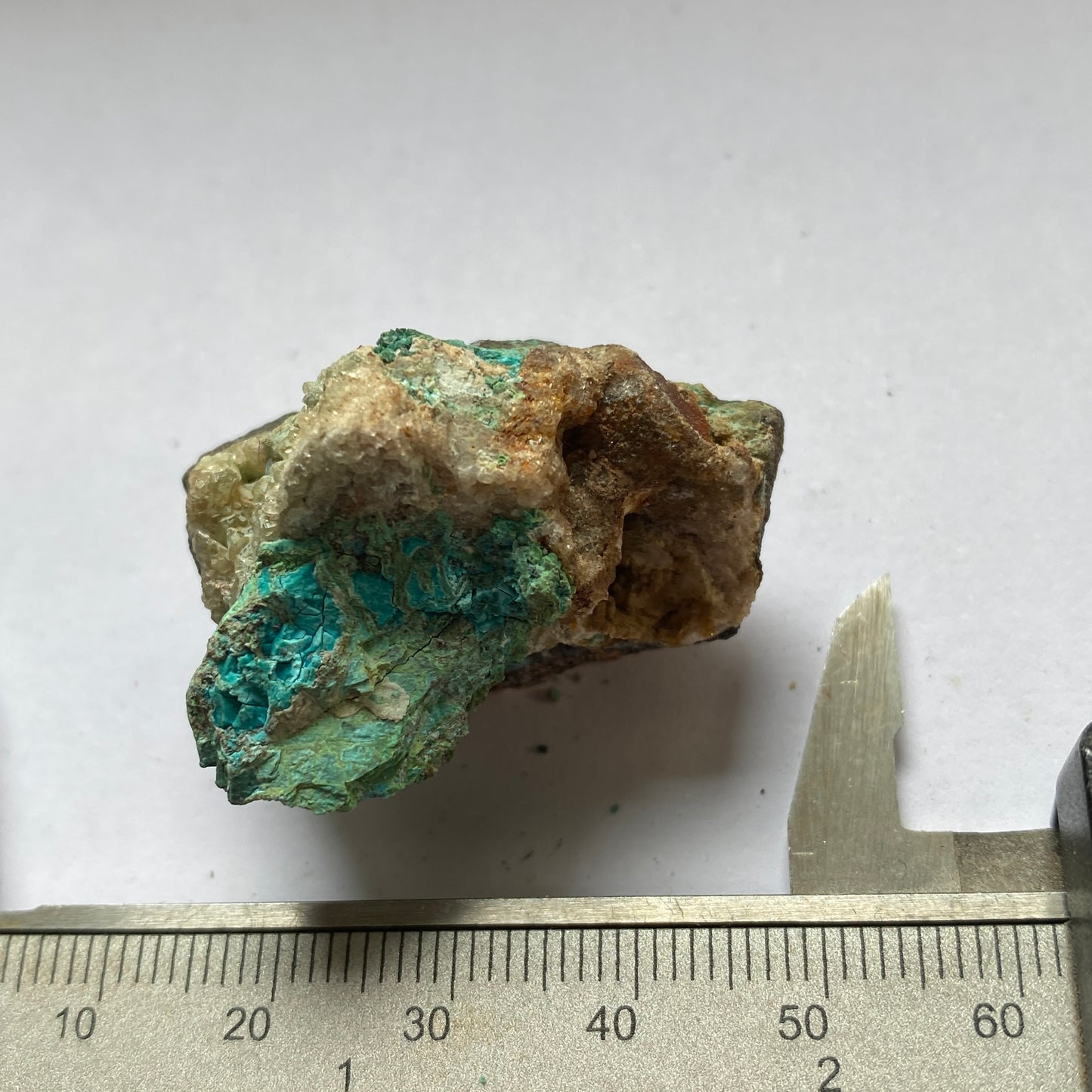 MALCHITE WITH LINARITE ETC, WANLOCKHEAD, SCOTLAND 25g MF1933