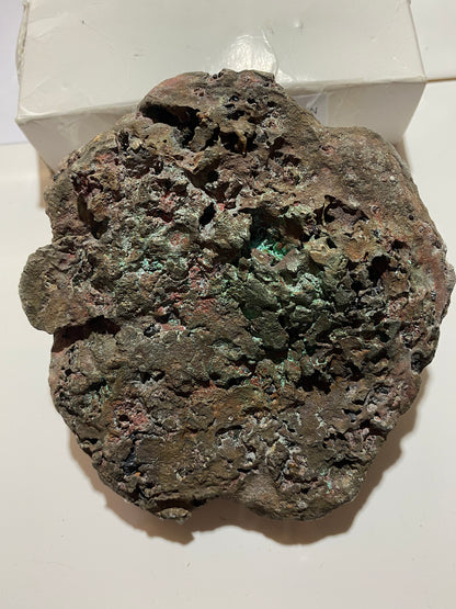 FASCINATING VERY DENSE COPPER BASED SPECIMEN FROM GREAT WORKS MINE, CORNWALL. 1875g MF5119