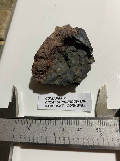 CONDURRITE [RARE] : GREAT CONDURROW MINE, TROON, CAMBORNE, CORNWALL   47g MF5121