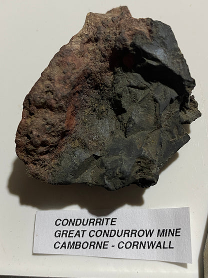 CONDURRITE [RARE] : GREAT CONDURROW MINE, TROON, CAMBORNE, CORNWALL   47g MF5121